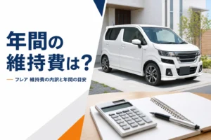 フレアの年間維持費を解説する記事のアイキャッチ