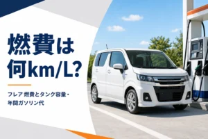 フレアの燃費とタンク容量を解説する記事のアイキャッチ