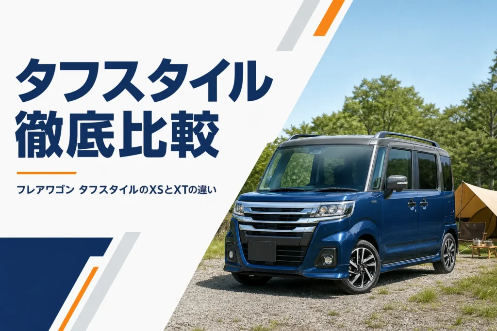 フレアワゴン タフスタイルのXSとXTの違いを示すアイキャッチ